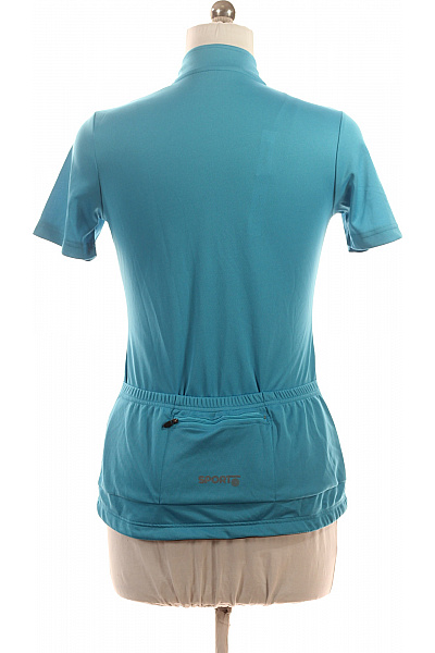 CRIVIT SPORTS Dámské modré polyesterové sportovní tričko se zipem a potiskem na cvičení Velikost M | CRIVIT SPORTS | obrázek 3