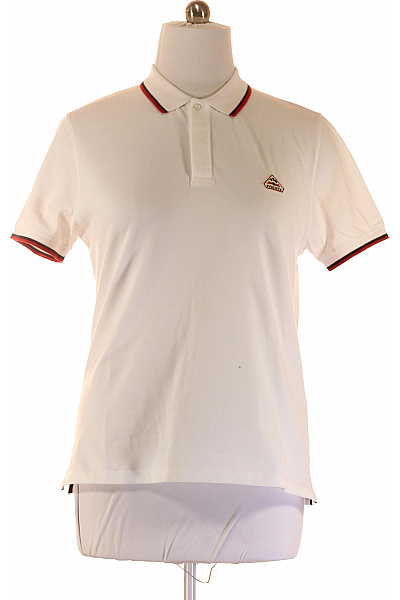 Pyrenex Pánské Tričko S Límečkem Bílé Second Hand Vel. L