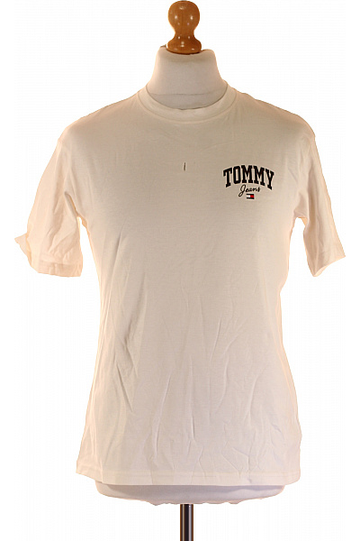 TOMMY HILFIGER Pánské Tričko S Límečkem Béžové Vel. S