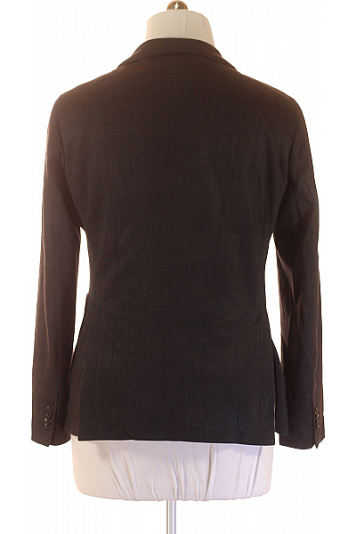 Společenské Pánské Sako Šedé Vel. 48 | Duffel & Rums | obrázek 3