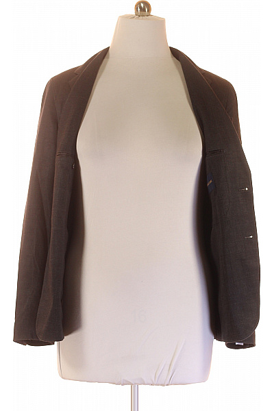 Společenské Pánské Sako Šedé Vel. 48 | Duffel & Rums | obrázek 4