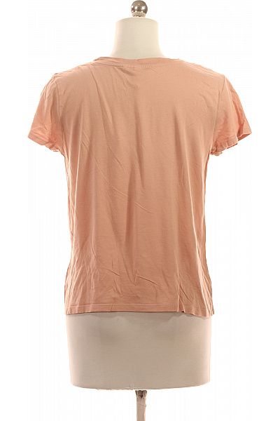 Jednoduché Dámské Tričko Růžové Vel. S | HM  | obrázek 3