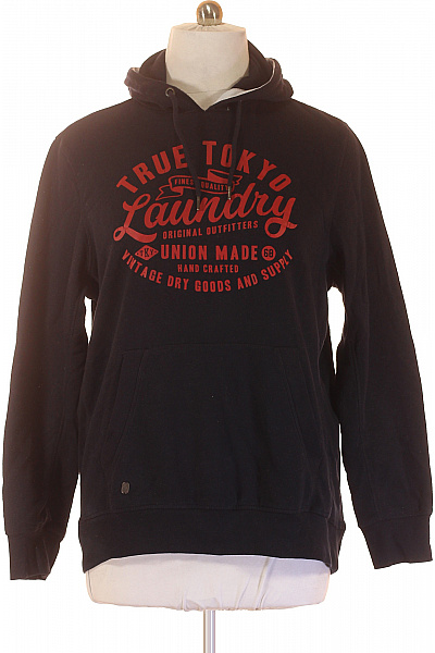 Pánská Mikina Modrá Second Hand Vel. XL