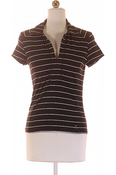 Dámské Tričko Černobílé TOMMY HILFIGER Vel. S