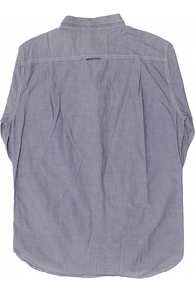 Pánská Košile Jednobarevná Modrá SUPERDRY Vel. L | SUPERDRY | obrázek 3