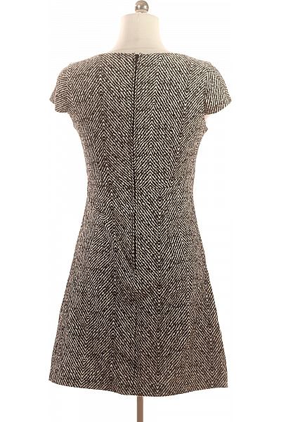 Orsay Černobílé pletené šaty mini s výšivkou retro Velikost 38 | Orsay | obrázek 3