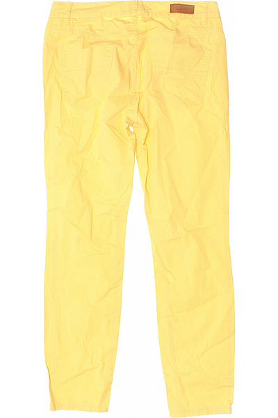 Dámské Kalhoty Rovné Žluté Second hand Vel. 38+ | HM  | obrázek 3