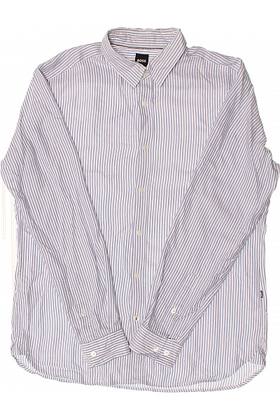 Pánská Košile Modrá Hugo Boss Second hand Vel. L | Hugo Boss | obrázek 2