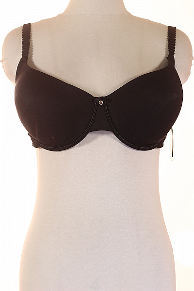 Sassa Dámská černá Hladká Podprsenka S Kosticovou Výztuží Velikost 95d