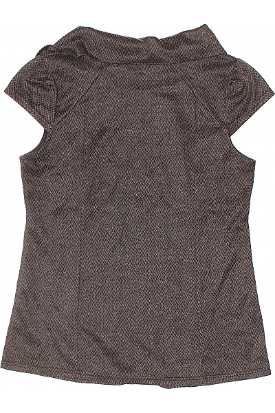 Orsay Dámská hnědá halenka s krátkým rukávem a límečkem vzorovaná elegantní Vel. M | Orsay | obrázek 3