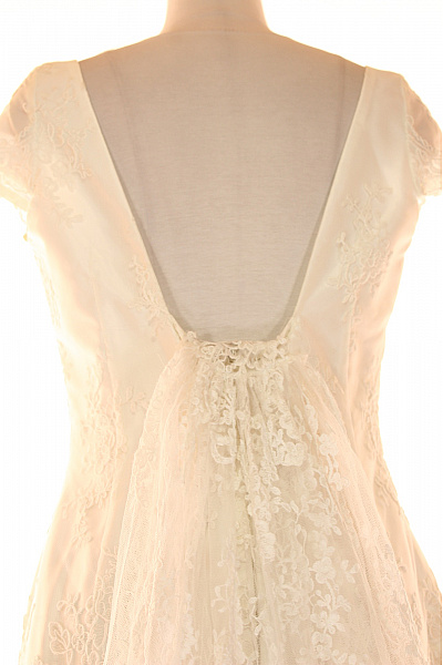 Svatební šaty  Šaty Bílé Second hand Vel. 46 | MADE IN ITALY | obrázek 3