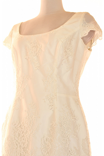 Svatební šaty  Šaty Bílé Second hand Vel. 46 | MADE IN ITALY | obrázek 5