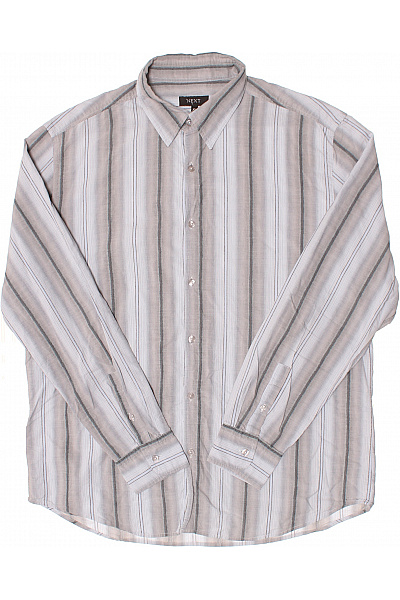 Next Vzorovaná Pánská Košile Šedá Vel. XL | Next | obrázek 2