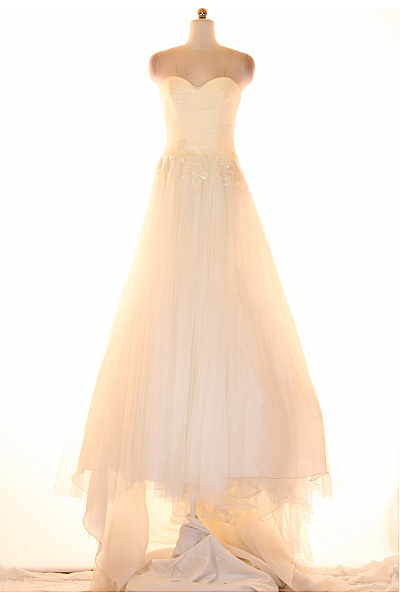 Svatební šaty  Šaty Hedvábné Bílé Vel. 42