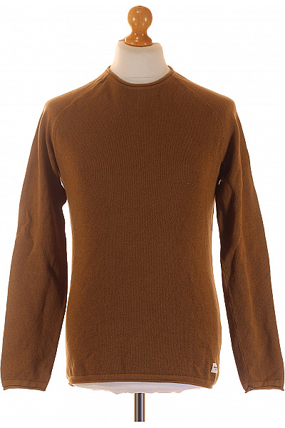 Pánský Pulovr Hnědý JACK & JONES Vel. M