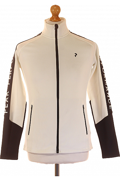 Pánská Mikina Bez Zapínání Černobílá PEAK PERFORMANCE Vel. M