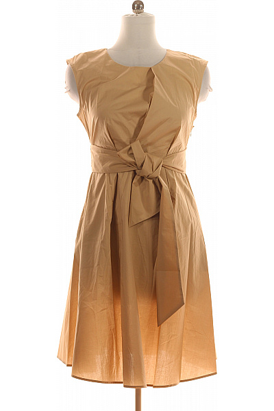 Woolrich Páskové Šaty Bez Rukávů Bavlněné Béžové | Woolrich | obrázek 2