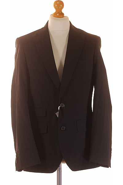 HARRY BROWN Společenské Pánské Sako Černé Vel. 40