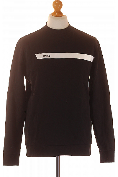 Hugo Boss Pánská Mikina Bez Zapínání Černá Second hand Vel. M | Hugo Boss | obrázek 2