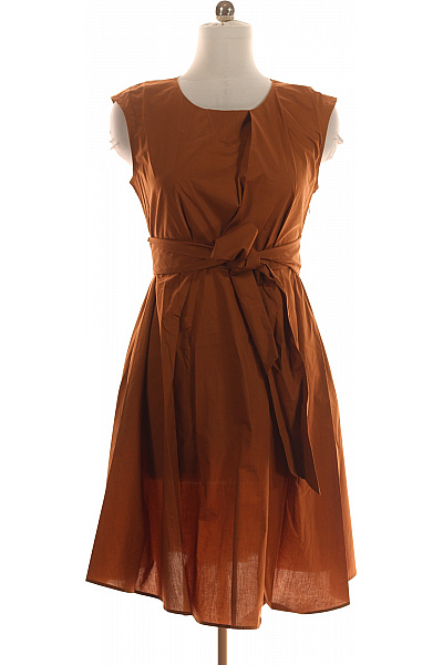 Woolrich Páskové Šaty Bez Rukávů Bavlněné Hnědé | Woolrich | obrázek 2