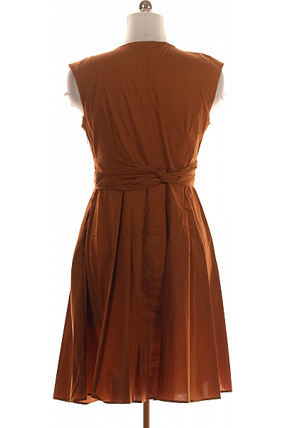 Woolrich Páskové Šaty Bez Rukávů Bavlněné Hnědé | Woolrich | obrázek 3