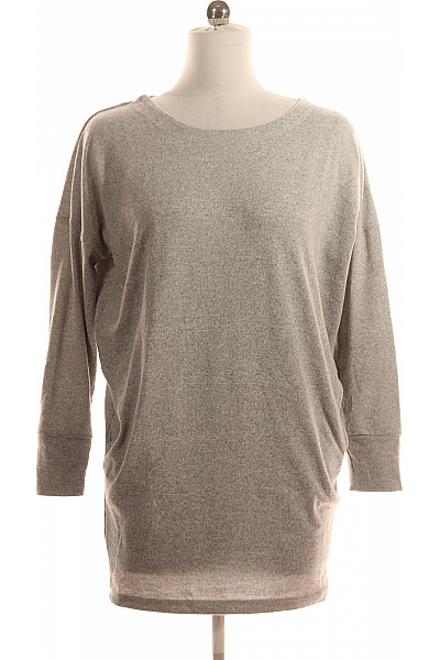 Tričkové  Šaty Šedé Second Hand Vel. 40