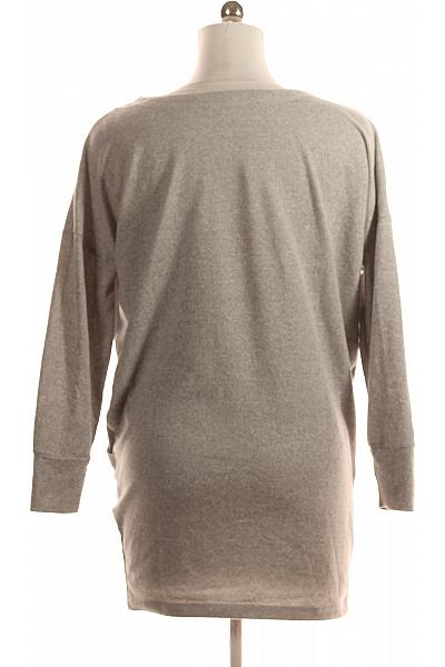 Tričkové  Šaty Šedé Second hand Vel. 40 | FISHERFIELD | obrázek 2