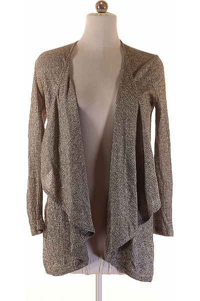F&F Dámský šedý žebrovaný třpytivý volný kardigan bez zapínání Vel. EU 38 | F&F | obrázek 2