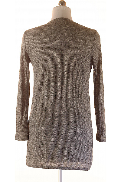 F&F Dámský šedý žebrovaný třpytivý volný kardigan bez zapínání Vel. EU 38 | F&F | obrázek 3