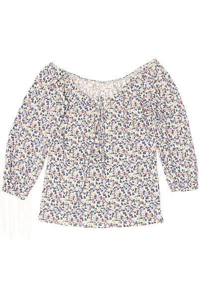 Dámské tričko s květinovým vzorem a lodičkovým výstřihem Velikost M | Unimoda | obrázek 2