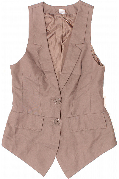 Kratká Dámská Vesta Béžová Vel. 36 | Unimoda | obrázek 2
