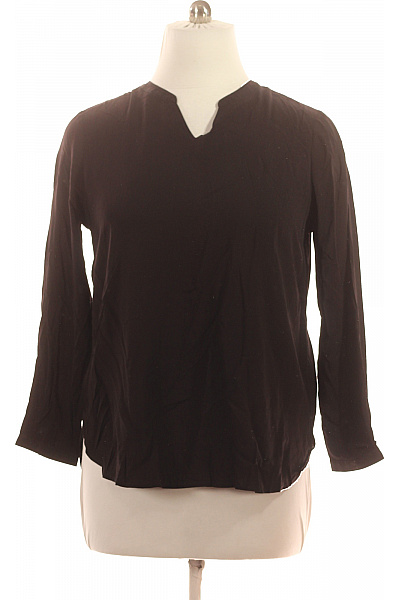 Esmara Dámská viskózová halenka černá s 3/4 rukávem volná s výstřihem do V Velikost EU 44 | Esmara | obrázek 2