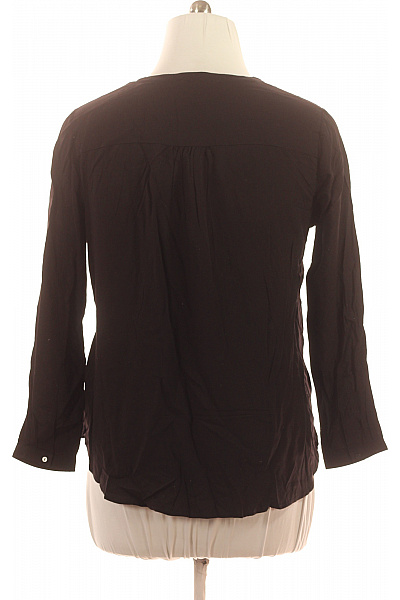 Esmara Dámská viskózová halenka černá s 3/4 rukávem volná s výstřihem do V Velikost EU 44 | Esmara | obrázek 3