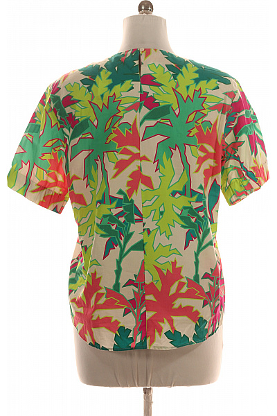  Vzorovaná Halenka s Krátkým Rukávem Bavlněná Barevná | LECOMTE | obrázek 3