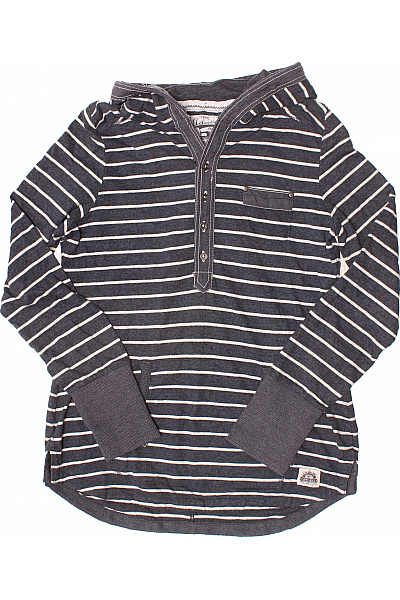 Next Dámská pruhovaná mikina s kapucí a knoflíky přes hlavu Vel. 40 | Next | obrázek 2