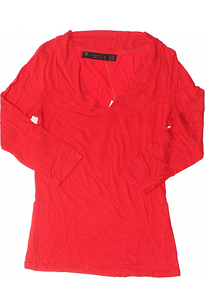 Jednoduché Dámské Tričko Červené Vel. M | basic | obrázek 2