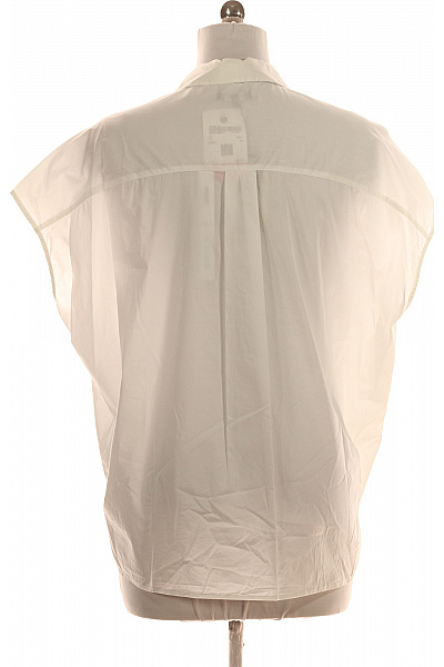 Halenka Bez Rukávů Jednobarevná Bavlněná Bílá Woolrich | Woolrich | obrázek 3