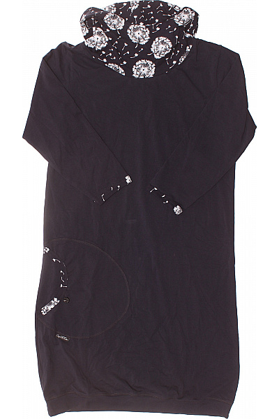  Mikinové Šaty Modré Second hand Vel. M | Unimoda | obrázek 2