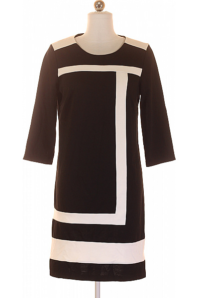 Pouzdrové šaty  Šaty Černobílé Second hand Vel. 36 | Montego | obrázek 2