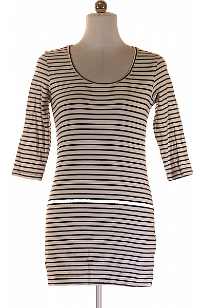 Esmara Dámské bavlněné pruhované tričko s tříčtvrtečním rukávem basic Velikost M | Esmara | obrázek 2