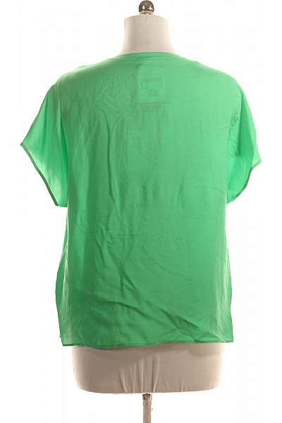  Jednobarevná Halenka Viskózová Zelená Outlet | LECOMTE | obrázek 3