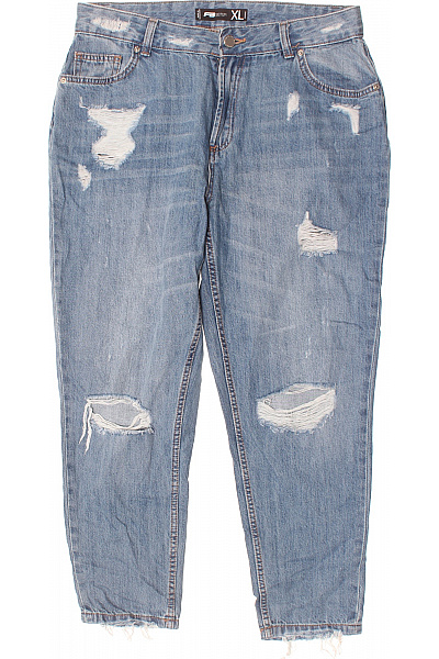 Roztrhané Dámské Džíny Modré FB SISTER Vel. XL