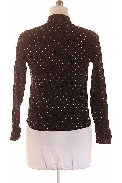 reserved Dámská černá puntíkovaná košile s dlouhým rukávem ležérní Velikost 38 | reserved | obrázek 3