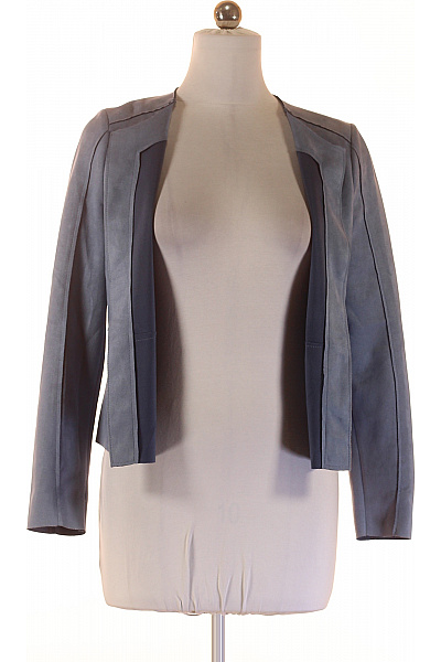 Orsay Dámské modré sako krátké elegantní bez límce ležérní do pasu Velikost 38 | Orsay | obrázek 3