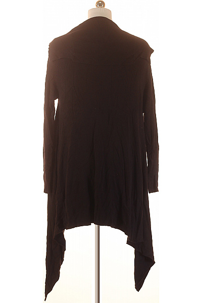 Dámský černý lehký asymetrický volný kardigan bez zapínání Velikost L | Unimoda | obrázek 2