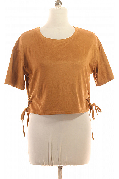 TALLY WEiJL Jednoduché Dámské Tričko Hnědé Second hand Vel. M | TALLY WEiJL | obrázek 2