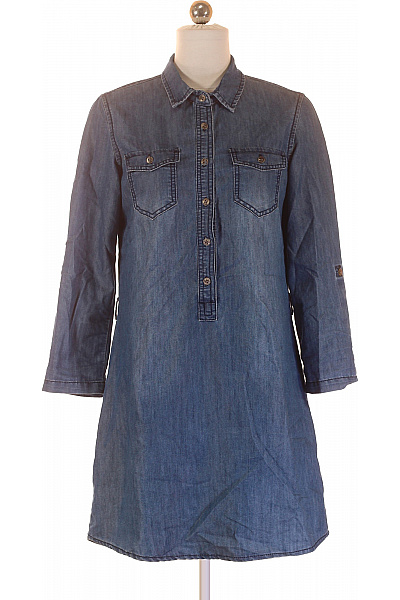 Šaty Modré Second hand Vel. 36 | Unimoda | obrázek 2