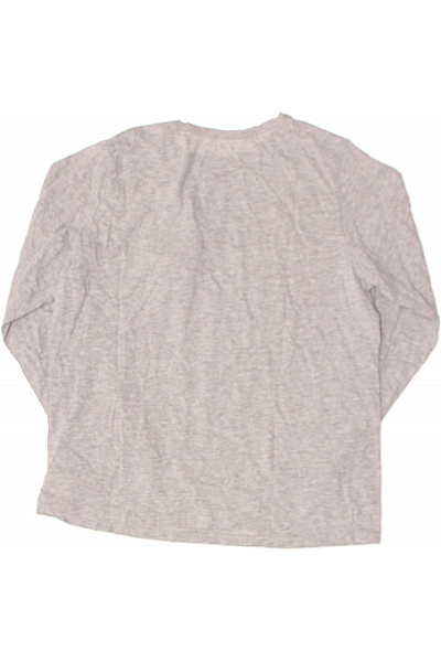 Esmara Dámské šedé tričko s dlouhým rukávem a květinovým nápisem Vel. M | Esmara | obrázek 3