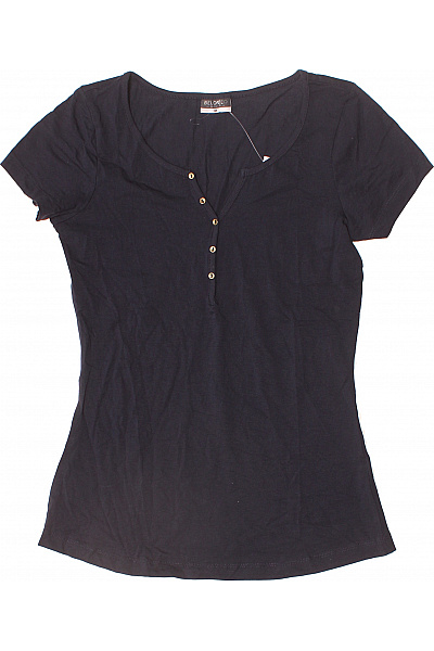 Jednoduché Dámské Tričko Modré Vel. M | BELOVED | obrázek 2