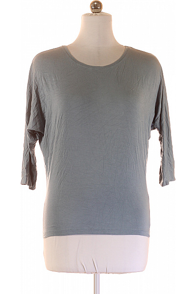 TAHARI Dámské tričko basic šedé s kulatým výstřihem a tříčtvrtečním rukávem Vel. M | TAHARI | obrázek 2